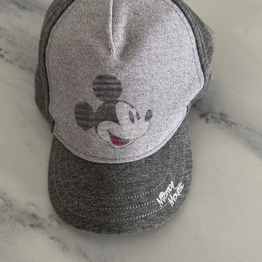 H&M Disney Mickey Mouse Gray Cap - size 9-12 months